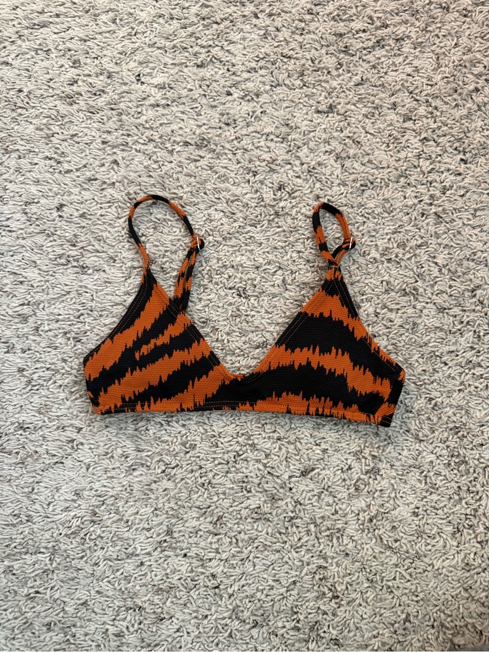 Billabong Bikini Top Black and Orange XS